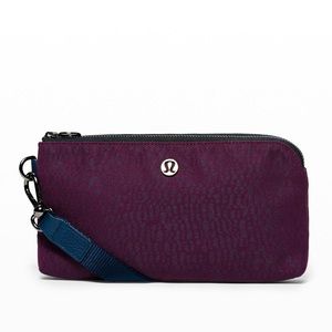 Lululemon Now and Always Pouch, never used, Black Cherry Jacquard